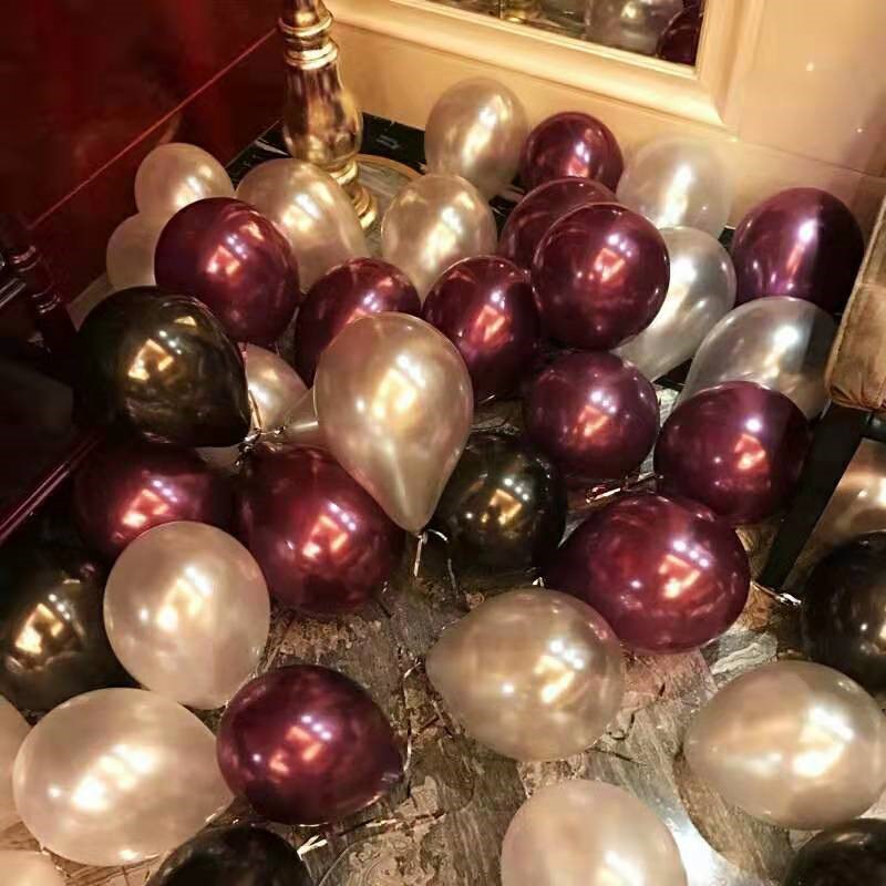 加厚场景布置生日派对珠光气球