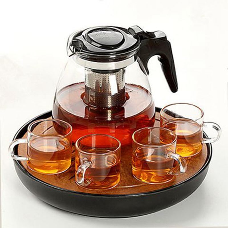 【大容量】1500-900ML玻璃茶壶耐高温泡茶壶不锈钢过滤茶具茶杯
