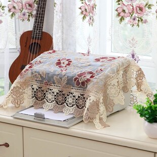蕾丝方巾盖布小多用饮水验钞机净化器罩子时尚茶杯台灯微波罩盖