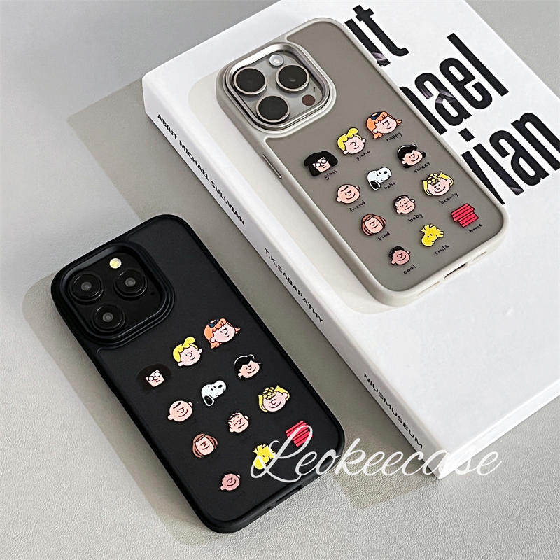 IPHONE 15 PRO MAX 휴대폰 케이스 14 APPLE 13 낙하 방지 12 소프트에 적합한 새로운 고급 크리에이티브 스누피