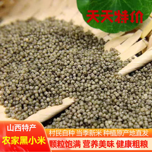 山西特产忻州农家黑小米新鲜现磨