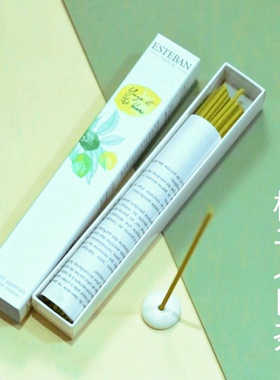 日本香堂esteban 柚子白茶 香薰线香熏香 日式精油室内花园净化香