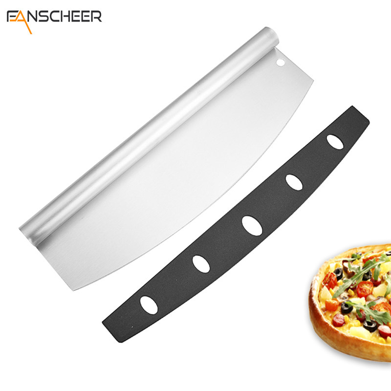 厂家披萨弯刀大号不锈钢披萨切刀半圆卷边削面刀烘焙工具披萨刮