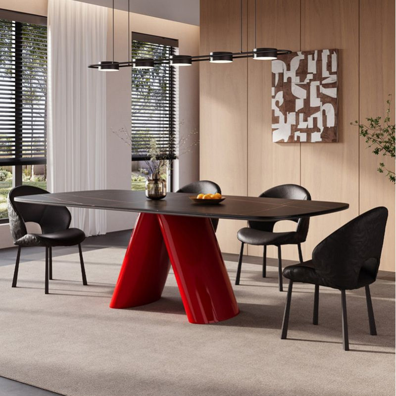 HC28餐桌意式极简德利丰岩板餐桌