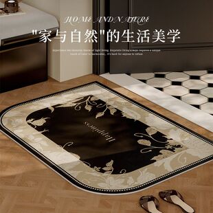 皮革入户垫隔音耐脏免洗可擦洗家用奶油色门口进门地垫可裁剪脚垫