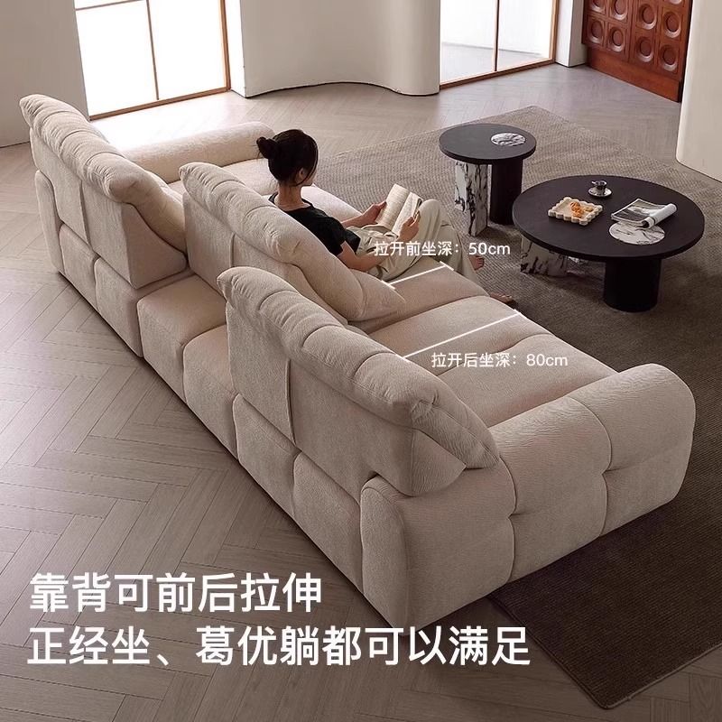 意式极简大黑熊沙发现代简约客厅