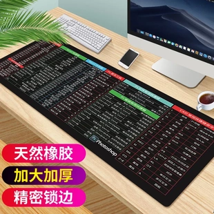 办公鼠标垫风硅胶护腕托记忆棉鼠标垫加厚加大锁边鼠标垫键盘桌垫