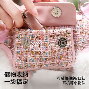 小香风狗外出包狗横背包外出轻便小狗单肩斜挎包小型犬