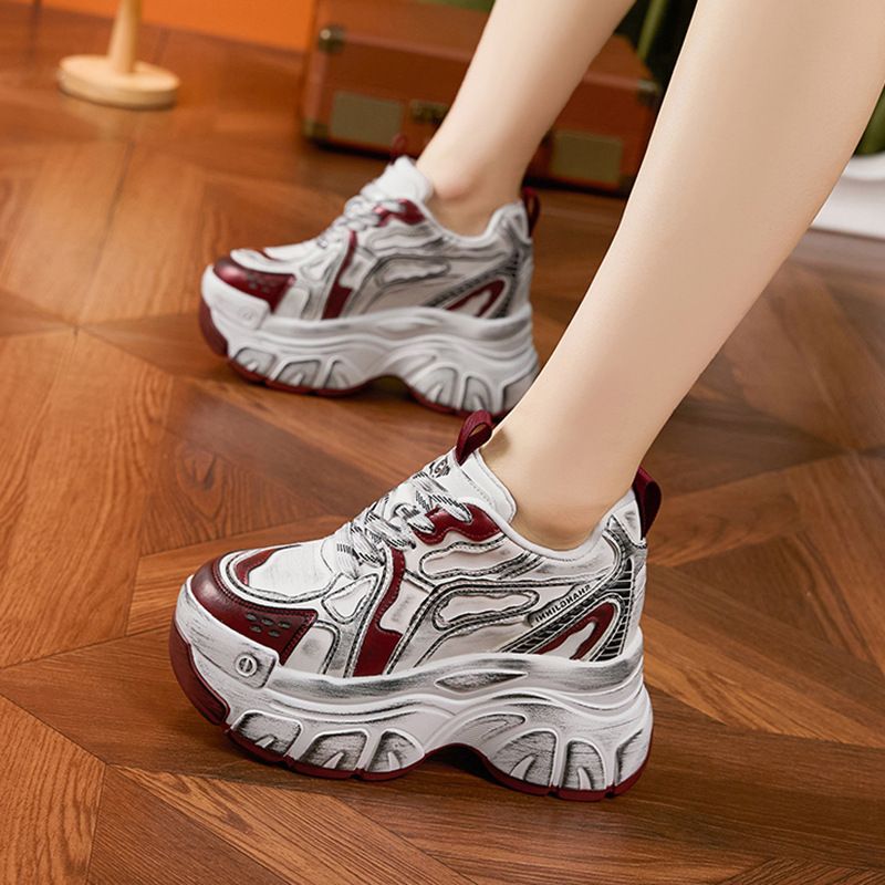 内增高老爹鞋女2025春季新款复古