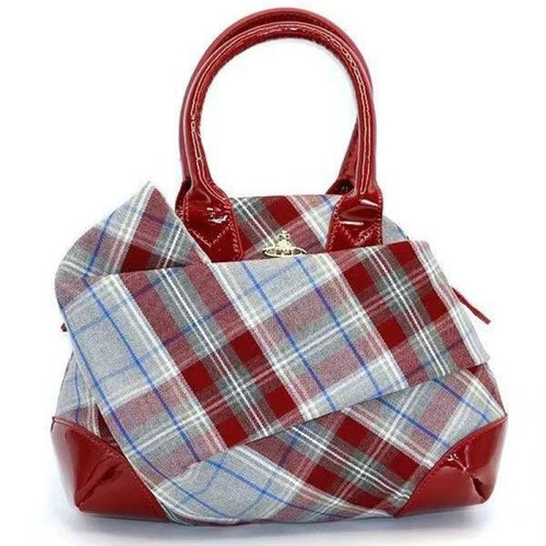 西太后土星红格中古保龄球包时尚