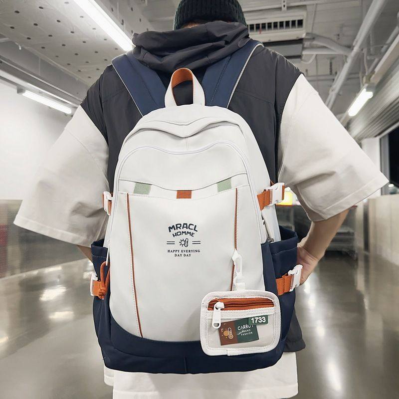 撞色简约大容量包包女百搭新款潮