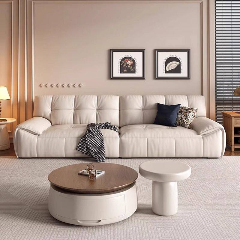 意式极简真皮沙发现代简约客厅小