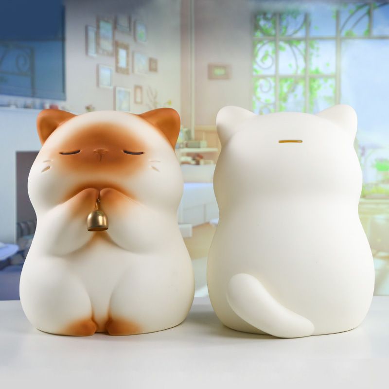 福瑞猫猫大号摆件卡通可爱招财猫桌面摆件萌趣创意设计存钱罐