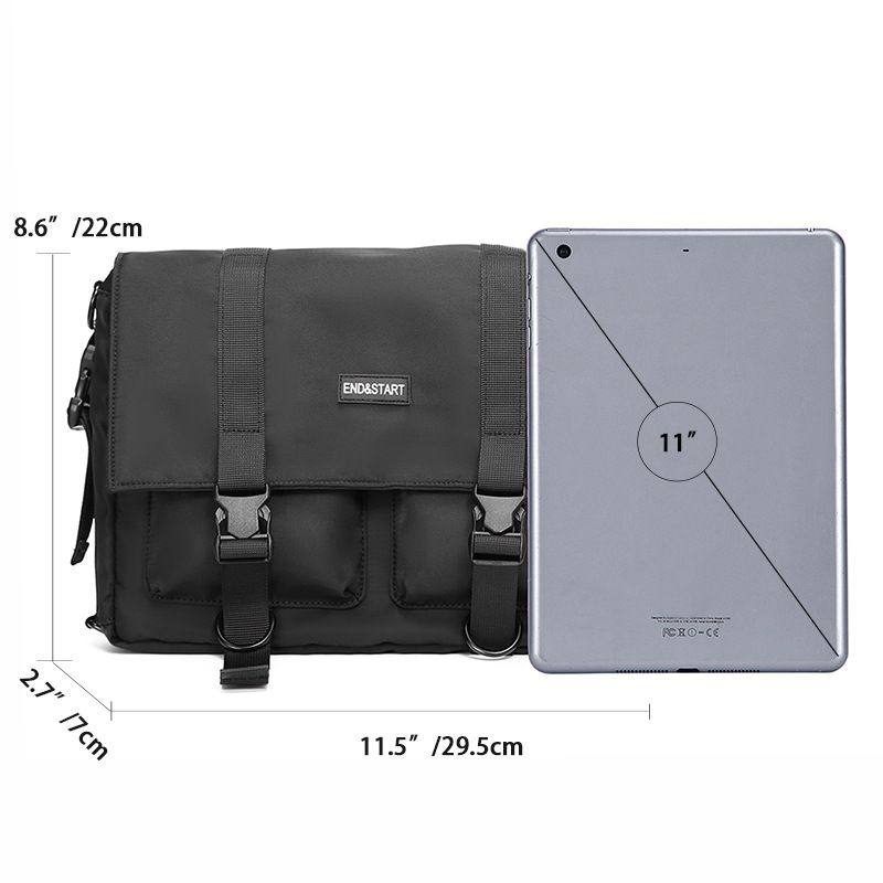 斜挎包男士ins潮牌机能风工装包