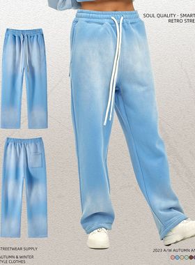 ARTIE男装丨2025秋冬新品360g喷染做旧男长裤泛白洗水做旧休闲裤