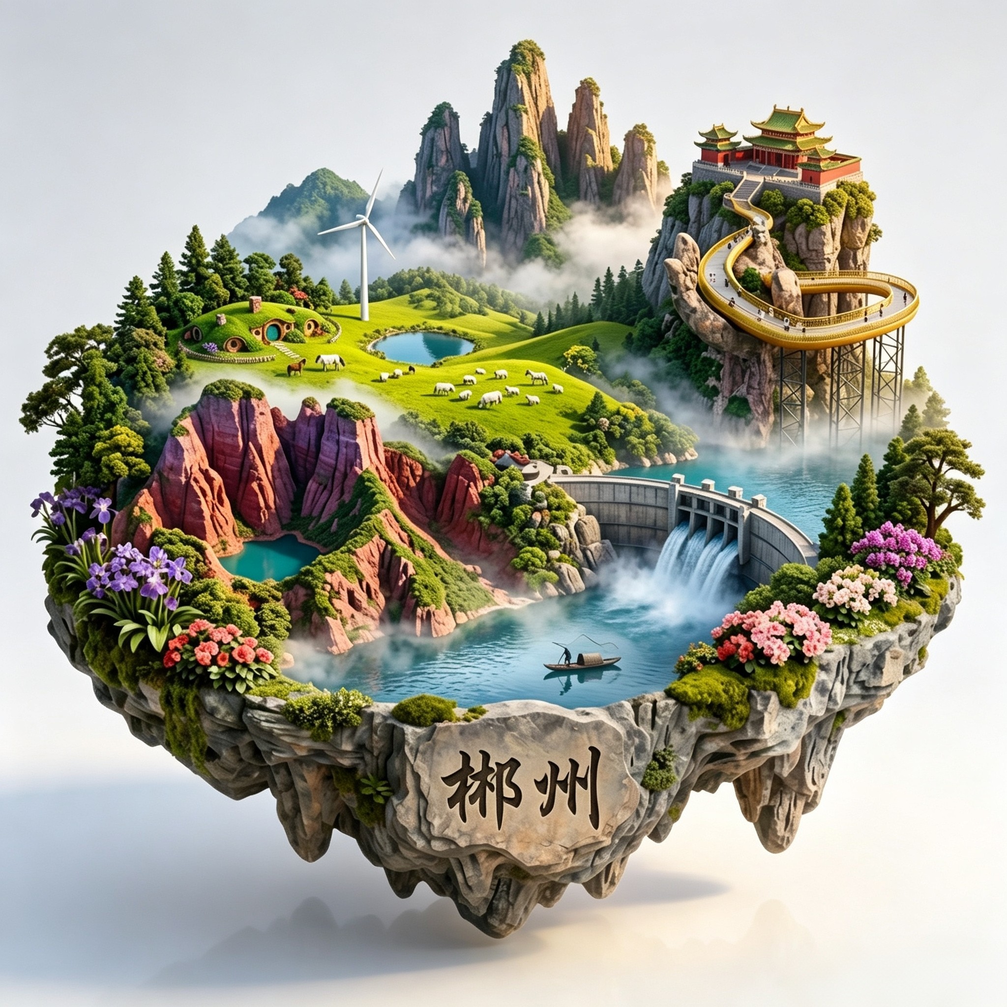 湖南郴州冰箱贴小东江金属磁贴