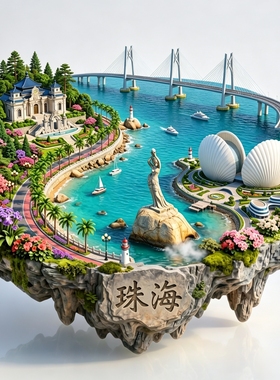 珠海日月贝3D金属磁力冰箱贴
