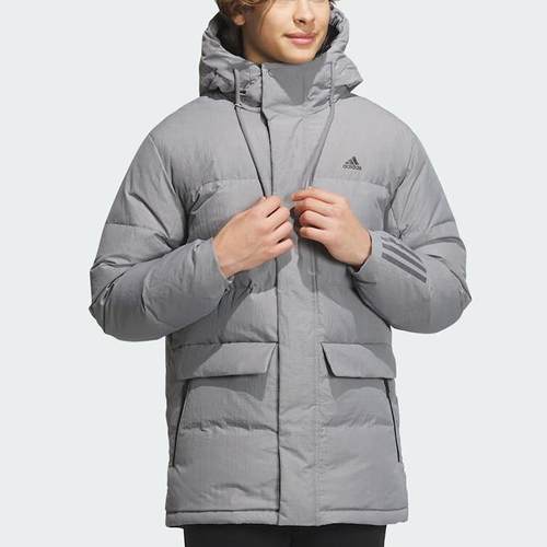 正品阿迪达斯 DY MID DOWN JKT男运动休闲中长款保暖羽绒服IL8924
