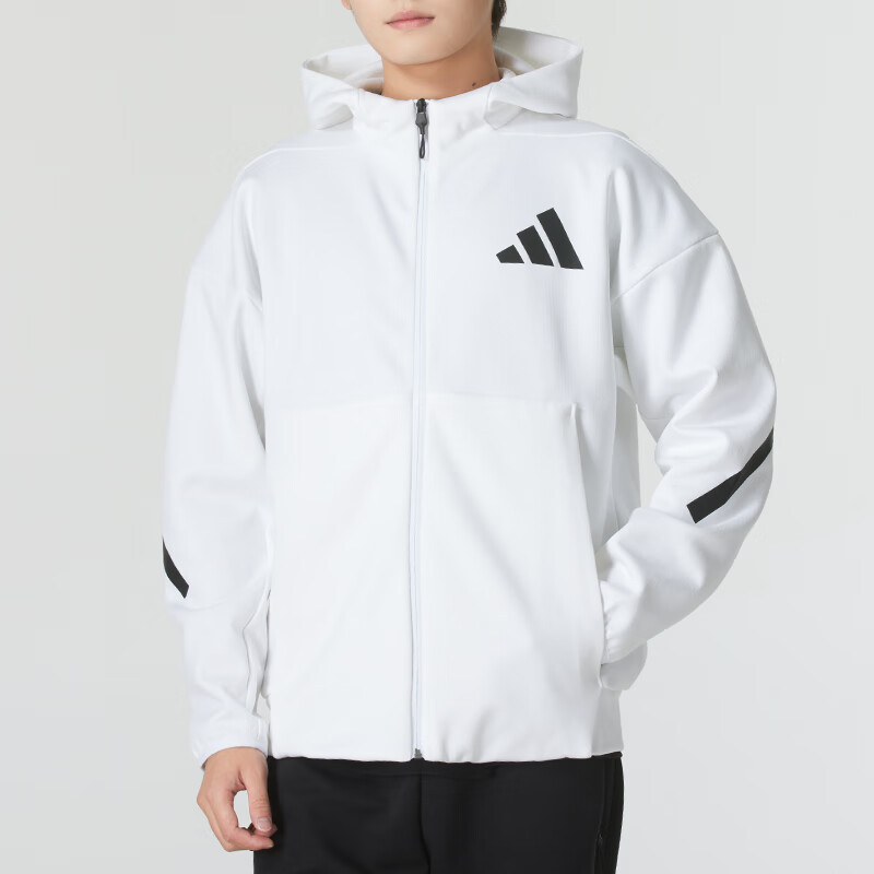 正品阿迪达斯M Z.N.E. FZ男子运动休闲百搭连帽夹克外套JF2443