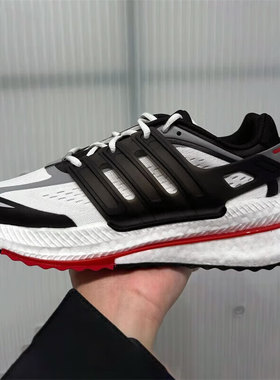 正品阿迪达斯X_PLRBOOST男子缓震透气轻便低帮运动跑步鞋ID9596