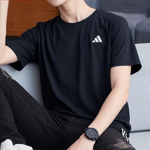 【瑕疵清仓捡漏】阿迪达斯FAB TEE男子运动健身训练短袖T恤HR8727