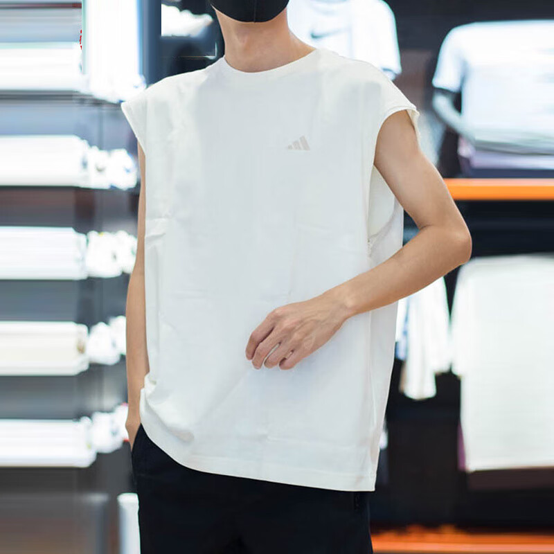 正品阿迪达斯SELECT WARMUP T男子宽松篮球运动背心IM4219
