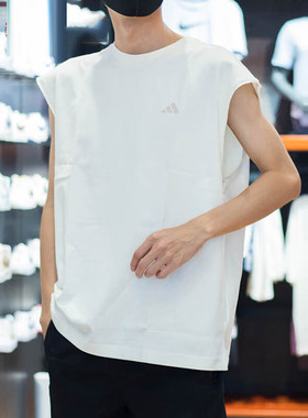 正品阿迪达斯SELECT WARMUP T男子宽松篮球运动背心IM4219