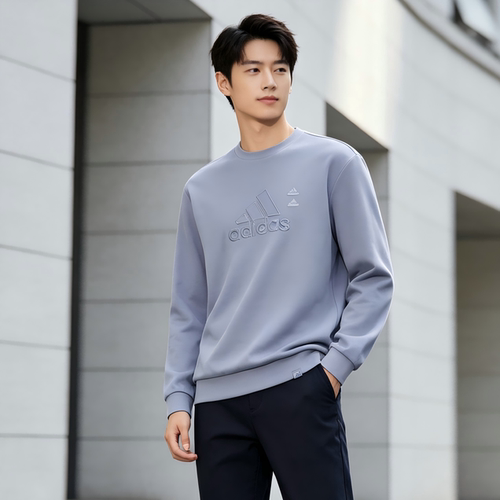 【换季特惠】Adidas阿迪达斯正品男子时尚休闲简约套头卫衣IA6955