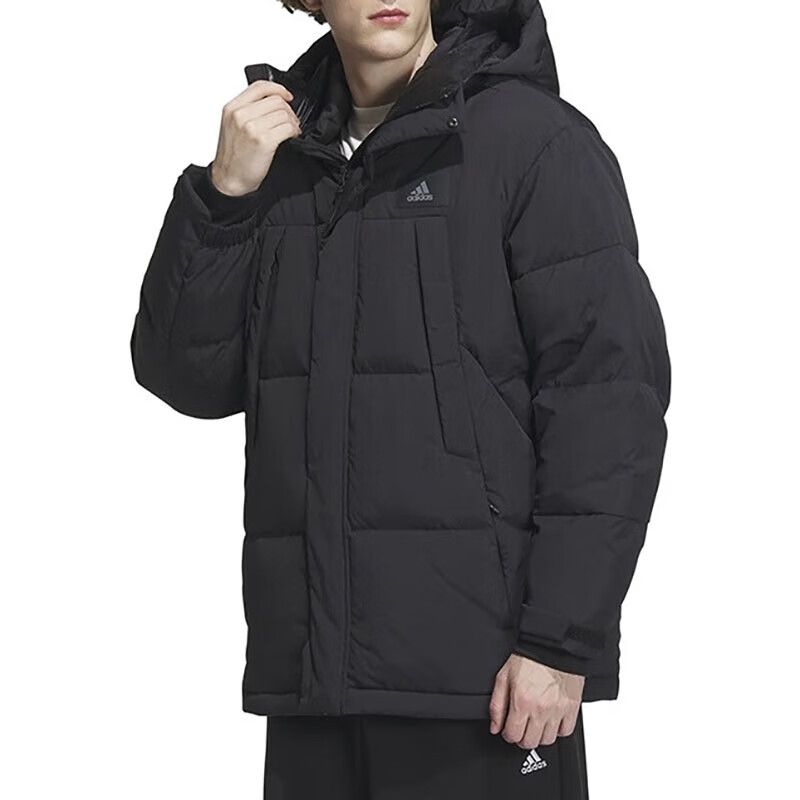 正品阿迪达斯GOOSE DN PARKA男子运动舒适防风保暖羽绒服IU2682