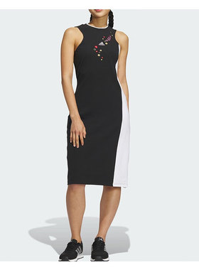 正品阿迪达斯SHUTING DRESS女子无袖运动休闲圆领连衣裙IM8442