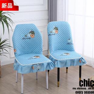 全包弧形椅子套四季通用弧形家用座椅套万能加厚靠背一体椅子套