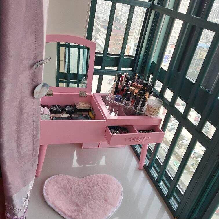 Table bedroom Dressing table ins Hearts Dressers Flip girl Mirror Jane Europe Windowsillin the Residential furniture , Tables , Dressing/Desk  category - from Buy2taobao.com to provide professional Taobao agent buy service