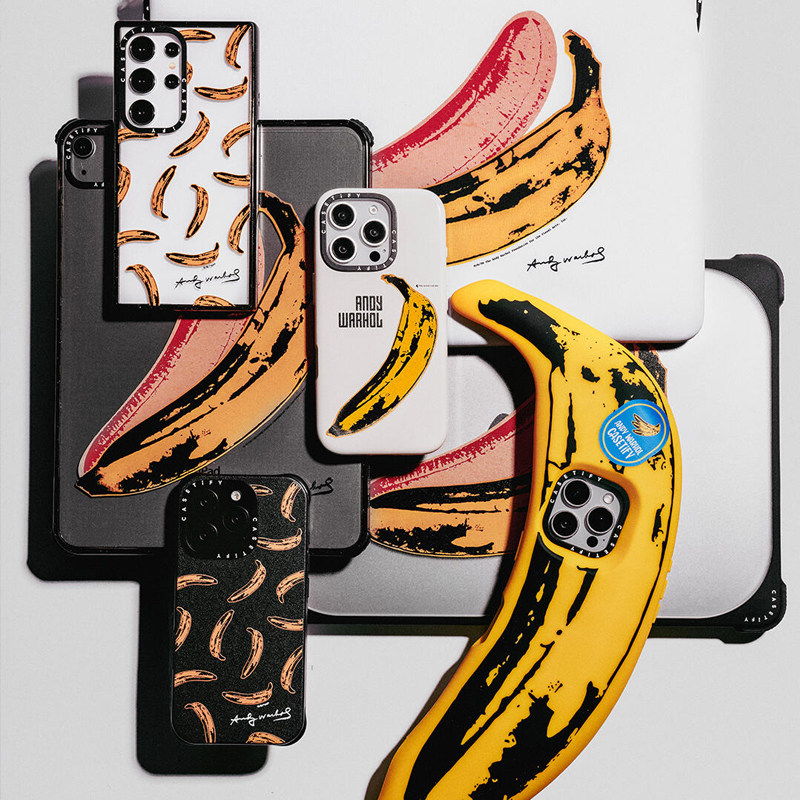 现货CASETiFY联名Andy Warhol安迪·沃霍尔香蕉波普艺术手机壳适用苹果iPhone16Pro/Max/15/14/13/12Plus磁吸