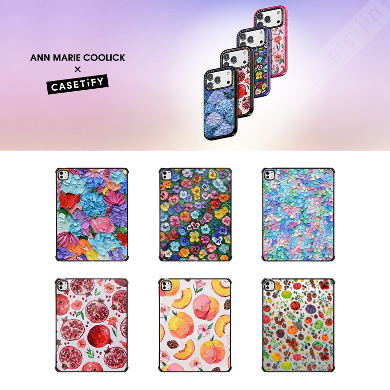 CASETiFY艺术家Ann Marie Coolick平板电脑保护套适用苹果iPad10.9Pro13/12.9/11寸Air4/5代M2/3/4壳mini6潮