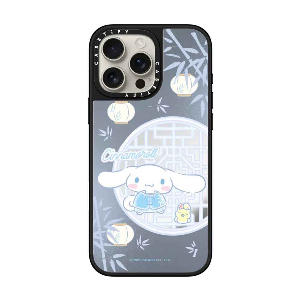 现货CASETiFY联名Sanrio竹影清风大耳狗手机壳适用苹果iPhone16ProMax/15/14/13/12Plus镜面磁吸保护套三丽鸥