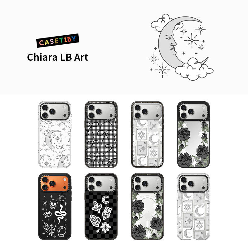 现货CASETiFY艺术家Chiara LB Art手机壳适用苹果iPhone17ProMax/Air/16/15/14/13Plus镜面磁吸保护套防摔潮