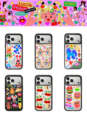 现货CASETiFY艺术家Lucia Pham魔法多彩世界适用苹果iPhone17ProMax磁吸Air手机壳16/15/14/13防摔保护套潮牌