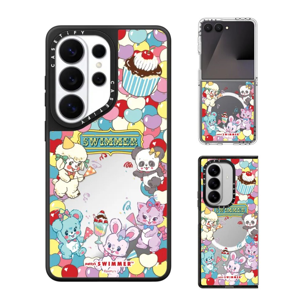 现货CASETiFY元气庆典SWIMMER手机壳适用samsung三星S26/25/24Ultra+Z Flip/Fold7/6镜面磁吸保护套可爱潮牌