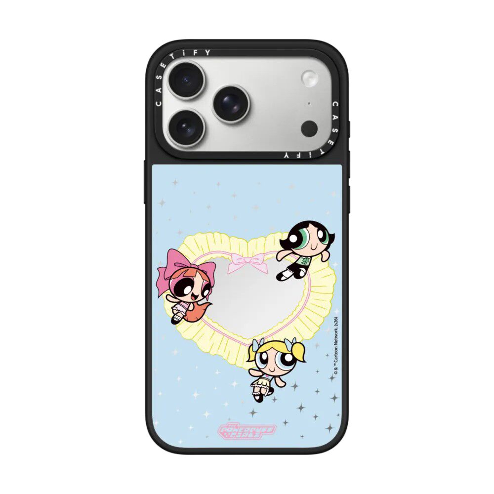 现货CASETiFY联名飞天小女警心手机壳适用苹果iPhone17ProMax/Air/16/15/14/13Plus镜面磁吸晶釉保护套卡通潮