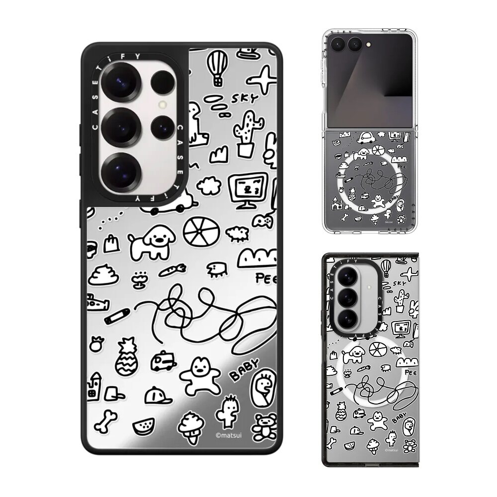 现货CASETiFY艺术家matsui狗狗世界手机壳适用sams