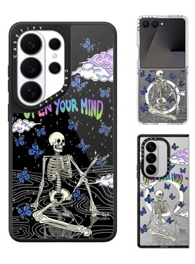 现货CASETiFY艺术家Sadskelly敞开心扉手机壳适用samsung三星S26/25/24Ultra+Z Flip/Fold7/6磁吸保护套潮牌