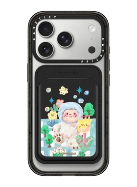 CASETiFY艺术家Slowcoaster手机磁吸卡套证件收纳Magsafe素皮夹潮