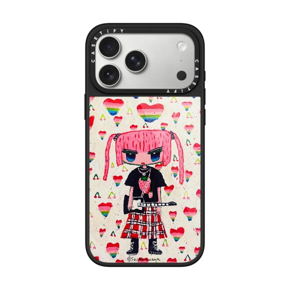 现货CASETiFY艺术家SAIAKUNANA草莓朋克女孩手机壳适用苹果iPhone17ProMax/Air/16/15/14/13Plus磁吸保护套潮,3C数码配件,手机保护套/壳,淘宝优惠券,粉丝福利购,淘宝优惠卷