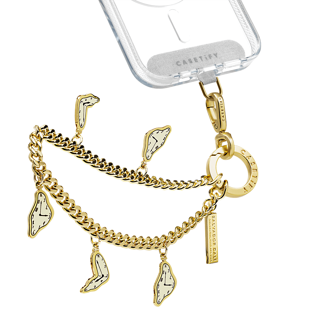 萨尔瓦多·达利联名CASETiFY金属链腕带手机壳挂绳钥匙吊饰配件潮