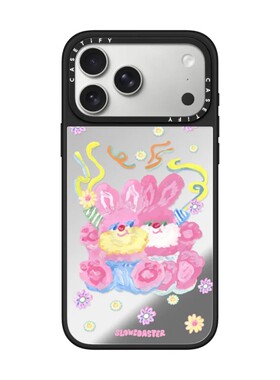 现货CASETiFY艺术家Slowcoaster派对粉红色手机壳适用苹果iPhone17ProMax/16/15/14/13Plus磁吸Air保护套软萌