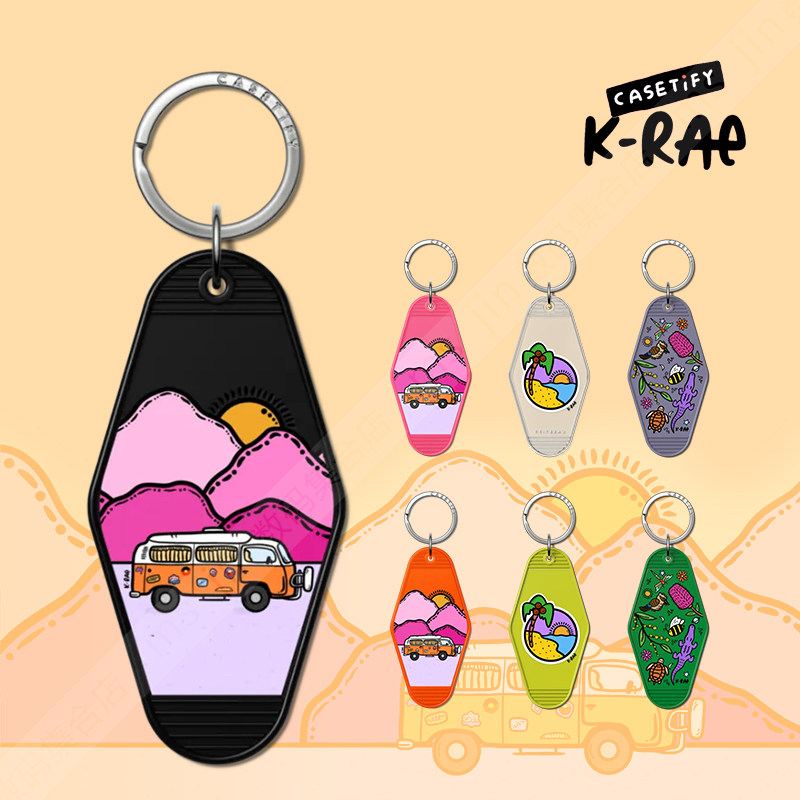 K-Rae艺术家CASETiFY钥匙扣吊牌