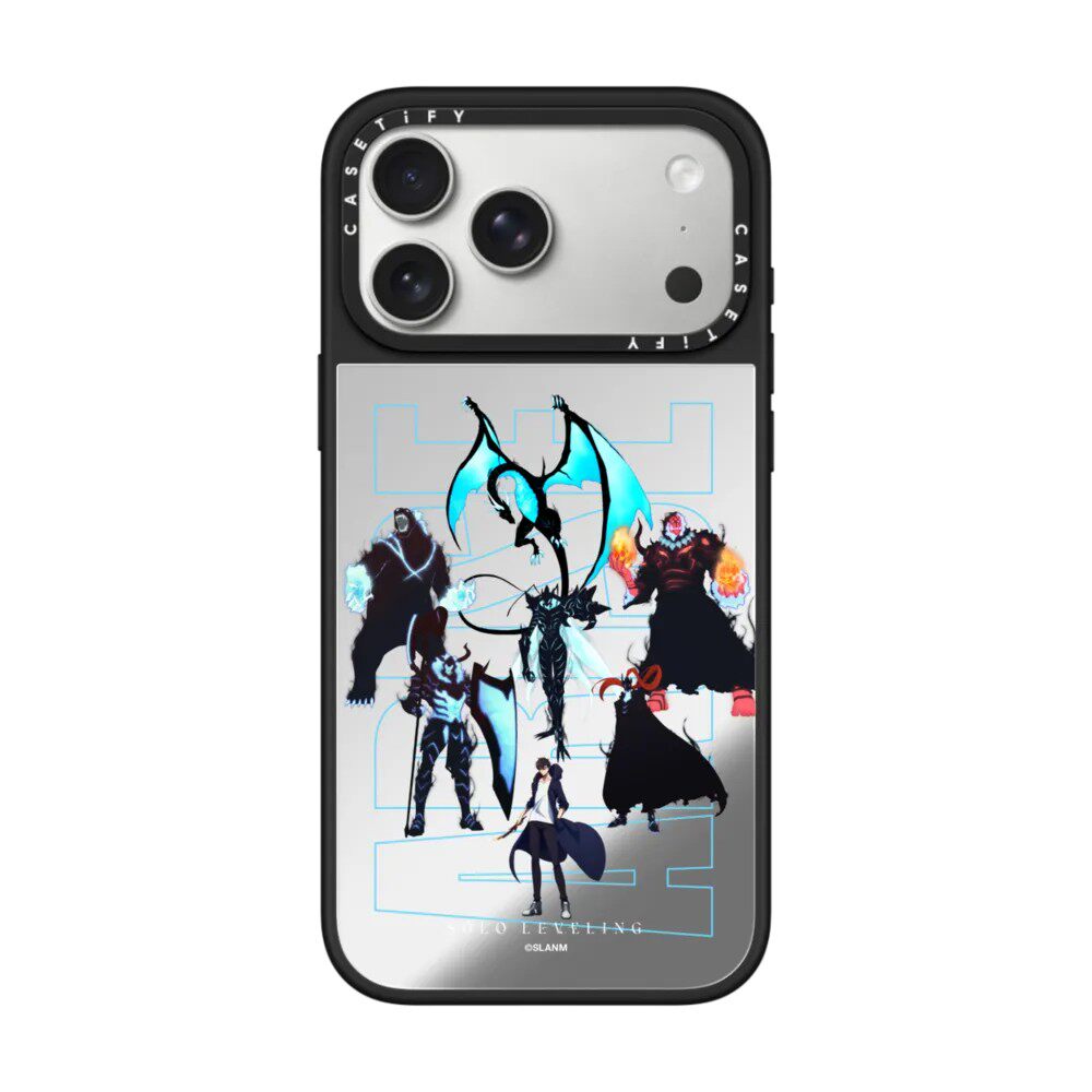 现货CASETiFY联名我独自升级暗影军团手机壳适用苹果iPhone17ProMax/Air/16/15/14/13Plus镜面磁吸保护套潮牌