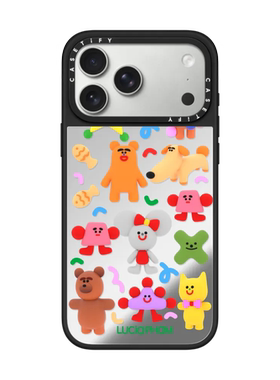 现货CASETiFY艺术家Lucia Pham朋友们手机壳适用苹果iPhone17ProMax/Air/16/15/14/13Plus镜面磁吸保护套潮牌