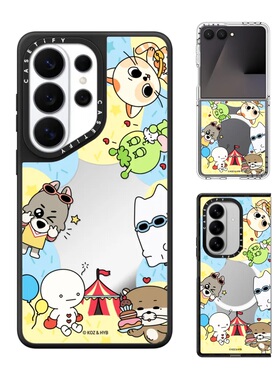 现货CASETiFY联名BBNEXDO相框手机壳适用samsung三星S26/25/24/Ultra+Z Flip/Fold7/6镜面磁吸保护套卡通潮牌