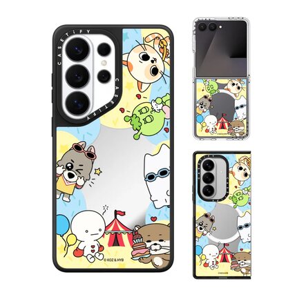 现货CASETiFY联名BBNEXDO相框手机壳适用samsung三星S26/25/24/Ultra+Z Flip/Fold7/6镜面磁吸保护套卡通潮牌